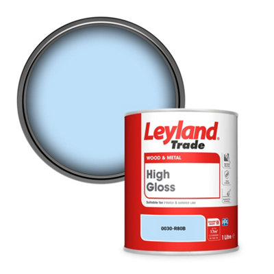 Leyland Trade Wood & Metal High Gloss Paint (0030-R80B) 1L from B&Q