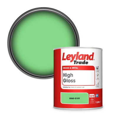 Leyland Trade Wood & Metal High Gloss Paint (0060-G10Y) 1L from B&Q