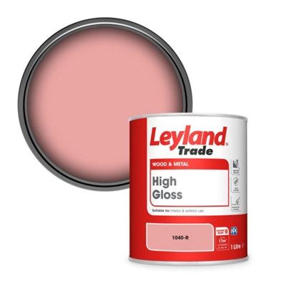 Leyland Trade Wood & Metal High Gloss Paint (1040-R) 1L from B&Q