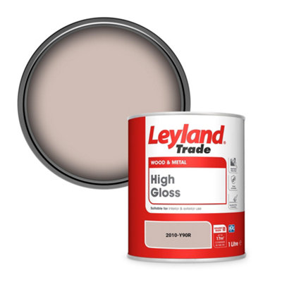 Leyland Trade Wood & Metal High Gloss Paint (2010-Y90R) 1L from B&Q
