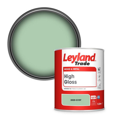 Leyland Trade Wood & Metal High Gloss Paint (2020-G10Y) 1L from B&Q