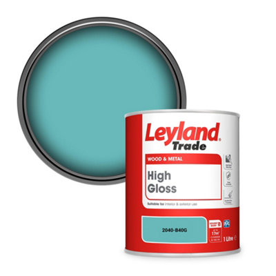 Leyland Trade Wood & Metal High Gloss Paint (2040-B40G) 1L from B&Q
