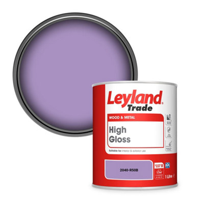 Leyland Trade Wood & Metal High Gloss Paint (2040-R50B) 1L from B&Q