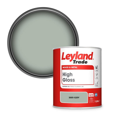 Leyland Trade Wood & Metal High Gloss Paint (3005-G20Y) 1L from B&Q