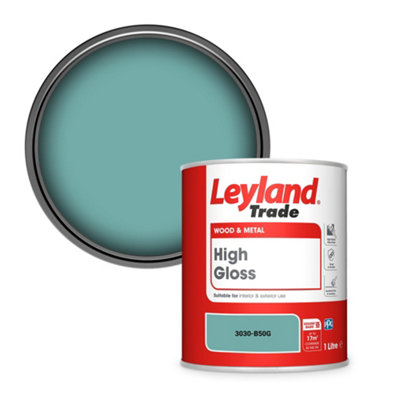 Leyland Trade Wood & Metal High Gloss Paint (3030-B50G) 1L from B&Q