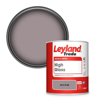 Leyland Trade Wood & Metal High Gloss Paint (4010-R10B) 1L from B&Q