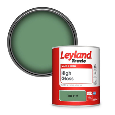 Leyland Trade Wood & Metal High Gloss Paint (4030-G10Y) 1L from B&Q