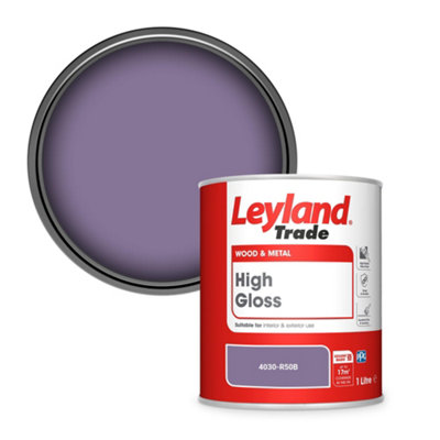 Leyland Trade Wood & Metal High Gloss Paint (4030-R50B) 1L from B&Q