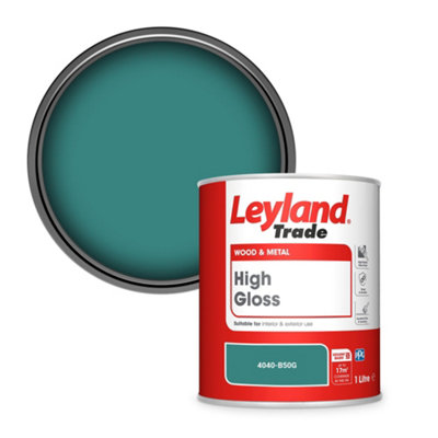 Leyland Trade Wood & Metal High Gloss Paint (4040-B50G) 1L from B&Q