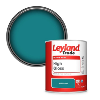 Leyland Trade Wood & Metal High Gloss Paint (4050-B30G) 1L from B&Q