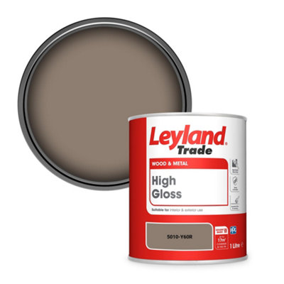 Leyland Trade Wood & Metal High Gloss Paint (5010-Y60R) 1L from B&Q