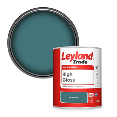 Leyland Trade Wood & Metal High Gloss Paint (5030-B30G) 1L from B&Q