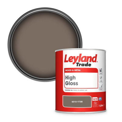 Leyland Trade Wood & Metal High Gloss Paint (6010-Y70R) 1L from B&Q