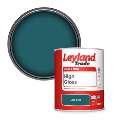 Leyland Trade Wood & Metal High Gloss Paint (6040-B20G) 1L from B&Q