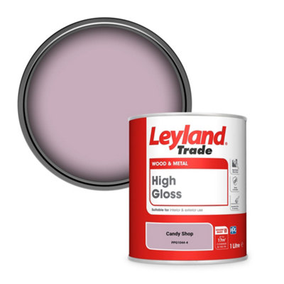 Leyland Trade Wood & Metal High Gloss Paint Candy Shop (Ppg1044-4) 1L from B&Q