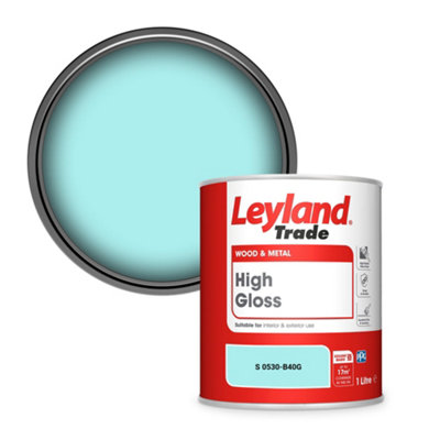 Leyland Trade Wood & Metal High Gloss Paint (S 0530-B40G) 1L from B&Q