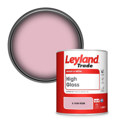 Leyland Trade Wood & Metal High Gloss Paint (S 1030-R20B) 1L from B&Q