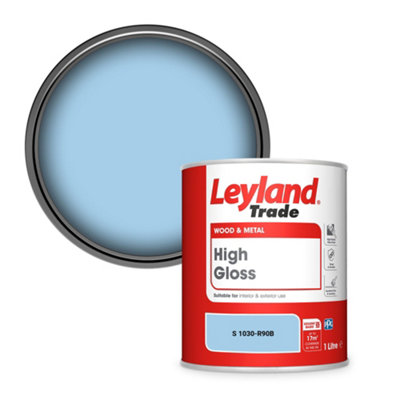 Leyland Trade Wood & Metal High Gloss Paint (S 1030-R90B) 1L from B&Q