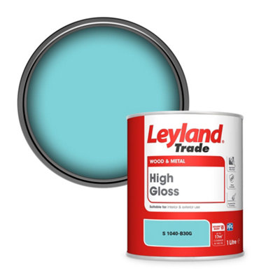 Leyland Trade Wood & Metal High Gloss Paint (S 1040-B30G) 1L from B&Q