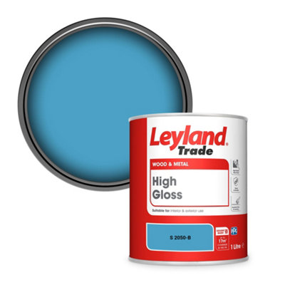Leyland Trade Wood & Metal High Gloss Paint (S 2050-B) 1L from B&Q