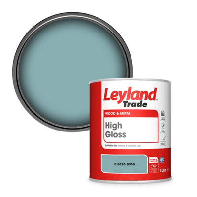 Leyland Trade Wood & Metal High Gloss Paint (S 3020-B30G) 1L from B&Q