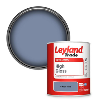 Leyland Trade Wood & Metal High Gloss Paint (S 4020-R70B) 1L from B&Q