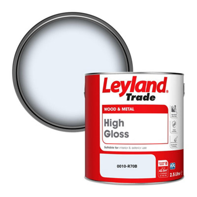 Leyland Trade Wood & Metal High Gloss Paint (0010-R70B) 2.5L from B&Q