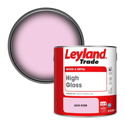 Leyland Trade Wood & Metal High Gloss Paint (0030-R30B) 2.5L from B&Q