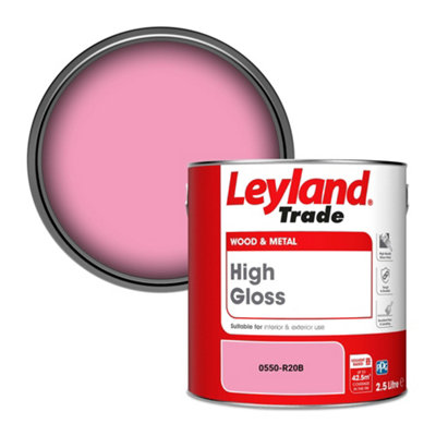 Leyland Trade Wood & Metal High Gloss Paint (0550-R20B) 2.5L from B&Q