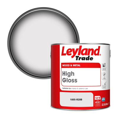Leyland Trade Wood & Metal High Gloss Paint (1005-R20B) 2.5L from B&Q