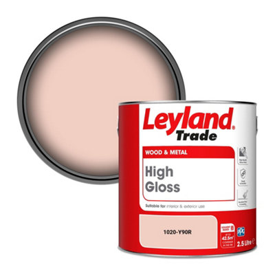 Leyland Trade Wood & Metal High Gloss Paint (1020-Y90R) 2.5L from B&Q