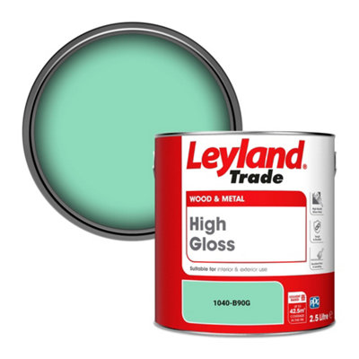 Leyland Trade Wood & Metal High Gloss Paint (1040-B90G) 2.5L from B&Q