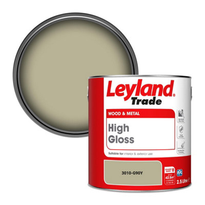 Leyland Trade Wood & Metal High Gloss Paint (3010-G90Y) 2.5L from B&Q