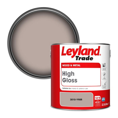 Leyland Trade Wood & Metal High Gloss Paint (3010-Y90R) 2.5L from B&Q