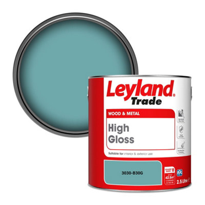 Leyland Trade Wood & Metal High Gloss Paint (3030-B30G) 2.5L from B&Q