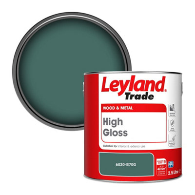 Leyland Trade Wood & Metal High Gloss Paint (6020-B70G) 2.5L from B&Q