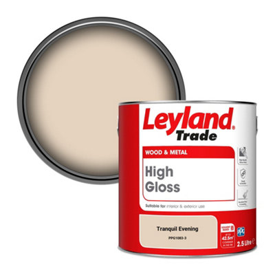 Leyland Trade Wood & Metal High Gloss Paint Tranquil Evening (Ppg1083-3) 2.5L from B&Q