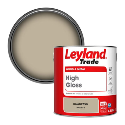 Leyland Trade Wood & Metal High Gloss Paint Coastal Walk (Ppg1097-4) 2.5L from B&Q
