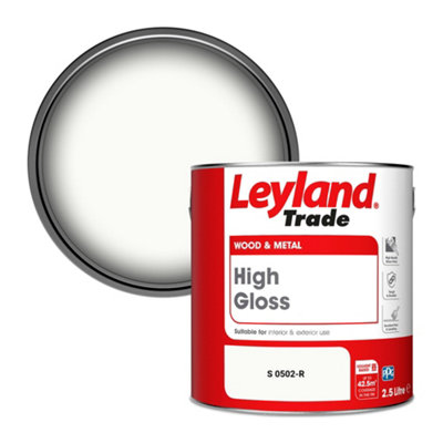 B&Q -  Wood & Metal High Gloss Paint (S 0502-R) 2.5L