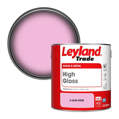 Leyland Trade Wood & Metal High Gloss Paint (S 0540-R30B) 2.5L from B&Q