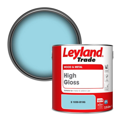 Leyland Trade Wood & Metal High Gloss Paint (S 1030-B10G) 2.5L from B&Q