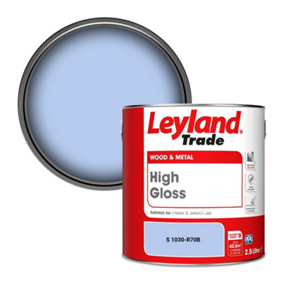 Leyland Trade Wood & Metal High Gloss Paint (S 1030-R70B) 2.5L from B&Q