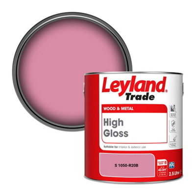 Leyland Trade Wood & Metal High Gloss Paint (S 1050-R20B) 2.5L from B&Q
