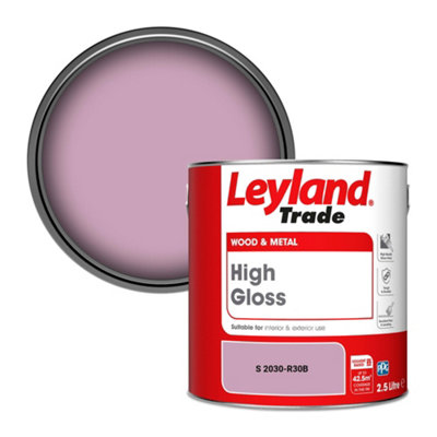 Leyland Trade Wood & Metal High Gloss Paint (S 2030-R30B) 2.5L from B&Q