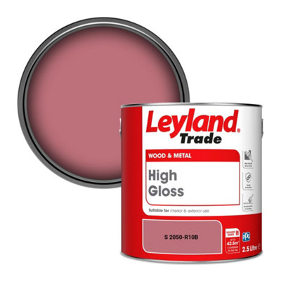 Leyland Trade Wood & Metal High Gloss Paint (S 2050-R10B) 2.5L from B&Q