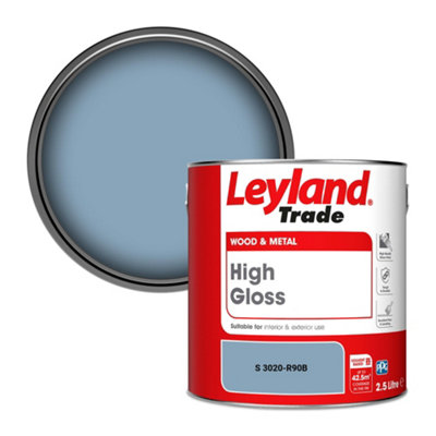 Leyland Trade Wood & Metal High Gloss Paint (S 3020-R90B) 2.5L from B&Q