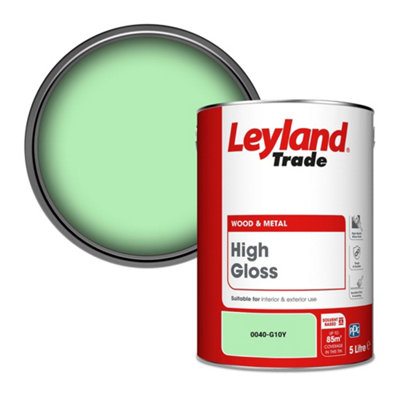 Leyland Trade Wood & Metal High Gloss Paint (0040-G10Y) 5L from B&Q