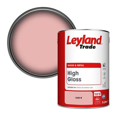 Leyland Trade Wood & Metal High Gloss Paint (1030-R) 5L from B&Q
