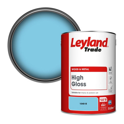 Leyland Trade Wood & Metal High Gloss Paint (1040-B) 5L from B&Q