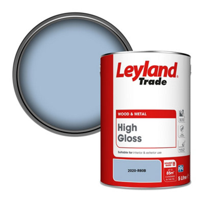 Leyland Trade Wood & Metal High Gloss Paint (2020-R80B) 5L from B&Q